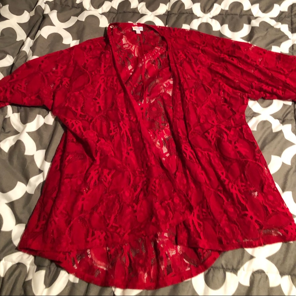 LuLaRoe sheer kimono